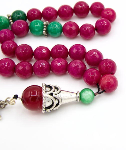 Jade and Pearl Sterling Silver Prayer Beads