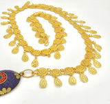 Gold Chain Lapis Lazuli Gemstone Belt