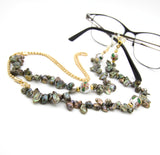 Dark Olive Green Pearl Eyeglasses Chain