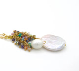 Pearl and Gemstone Pendent Necklace