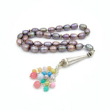 925 Silver Natural Pearl Islamic Prayer Beads