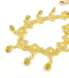 Howlite Turquoise Gold Belt