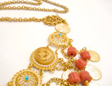 Gold Coral Kurdish Chain Belt