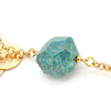 Enameled Gold Bead and Gemstone Necklace
