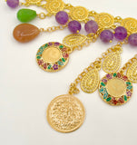 Gemstone and Gold Coin Kurdish Belt
