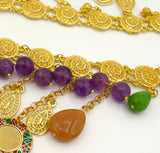 Gemstone and Gold Coin Kurdish Belt