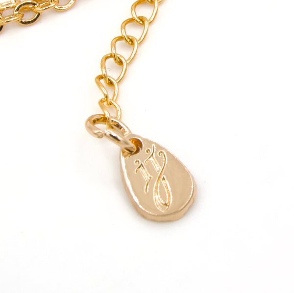 Delicate Coral and Jasper Gold Necklace