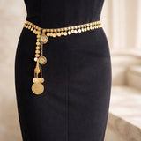 Delicate Gold Coin Chain Kurdish Belt/ Necklace