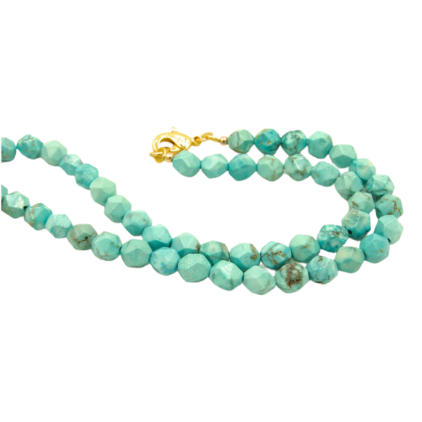Islamic Turquoise Gold Coin Necklace