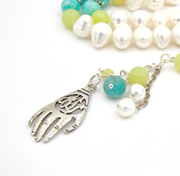 Amazonite Sterling Silver Islamic Prayer Beads
