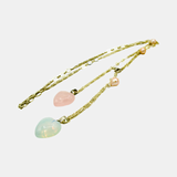 Silver Pearl Quartz Necklace