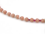 Sterling Silver Pink Rhodochrosite Necklace