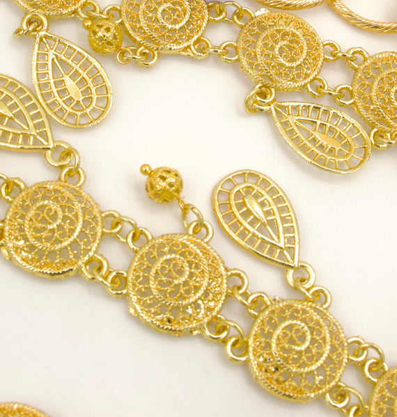 Gemstone and Gold Coin Kurdish Belt