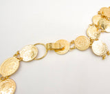 Gold Coin and Enameled Kurdish Belt
