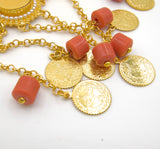 Gold Coral Kurdish Chain Belt
