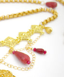 Two Tone Gold Chain and Jade Kurdish Belt