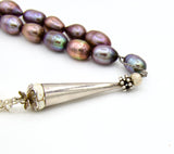 925 Silver Natural Pearl Islamic Prayer Beads