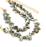 Dark Olive Green Pearl Eyeglasses Chain