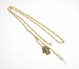 Hamsa Hand Gold Eyeglass Chain