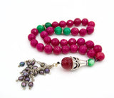 Jade and Pearl Sterling Silver Prayer Beads