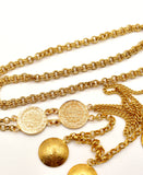 Kurdish Gemstone Gold Chain Belt