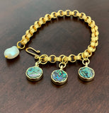 GOLD SHELL PEARL HANDMADE BRACELET