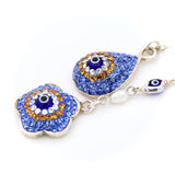 Silver Evil Eye and Lapis Lazuli Necklace