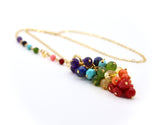 Chakra Cluster Healing Stones Necklace