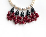 PEARL AND GEMSTONE NECKLACE