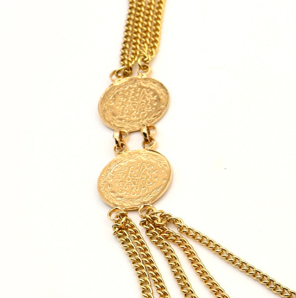 Gold Coin Chain Belt