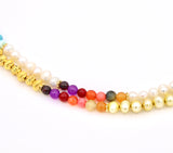 Rainbow Pearl Choker Necklace