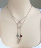 SILVER GEMSTONE NECKLACE