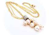 PEARL TASSEL GOLD NECKLACE