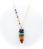 Chakra Cluster Healing Stones Necklace