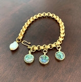 GOLD SHELL PEARL HANDMADE BRACELET