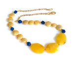 YELLOW JADE GOLD NECKLACE
