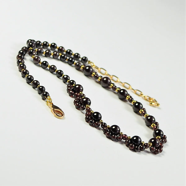 Garnet Stone Gold Necklace