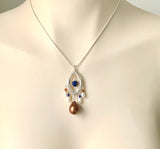 925 Silver Lapis lazuli Necklace