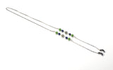 Silver Lapis and Jade Eyeglass Chain