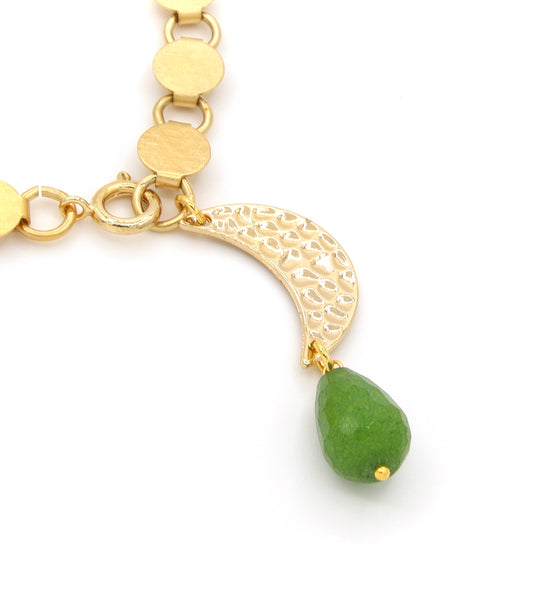 Golden Moon Jade Bracelet