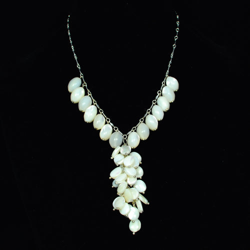 SHELL PEARL HANDMADE SILVER NECKLACE