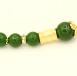 Jade Stone Gold Choker Necklace